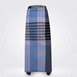 Handloom Lungi-Dustu Blue  Horizonte Greish Blue Cotton 